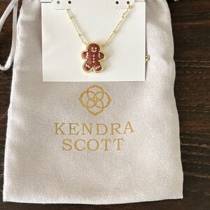 Kendra Scott Gold and Brown Gingerbread Necklace